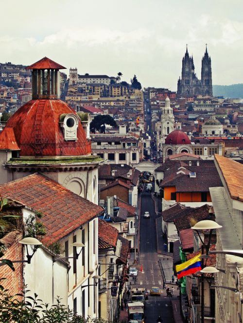 quito ecuador view of the city