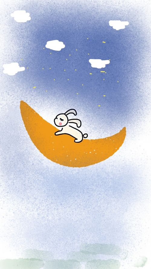 rabbit moon night