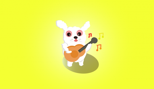 rabbit cute sing