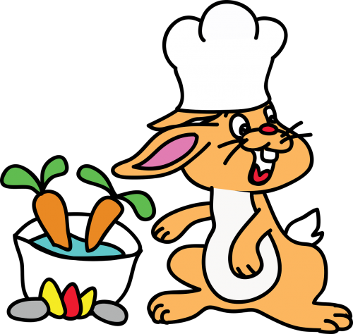 rabbit cooking carrot