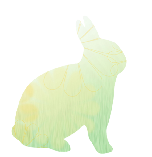 rabbit easter green