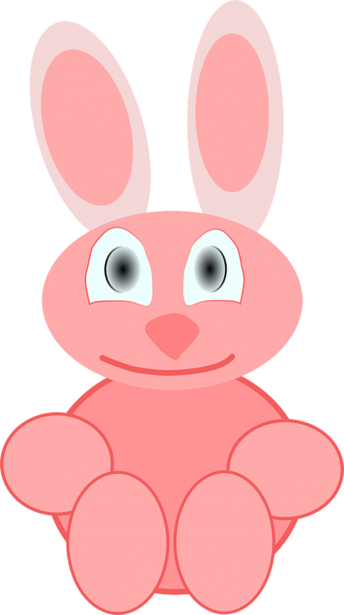 rabbits bunny pink