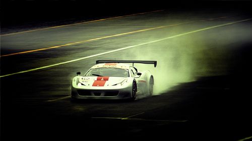 race car race track burnout