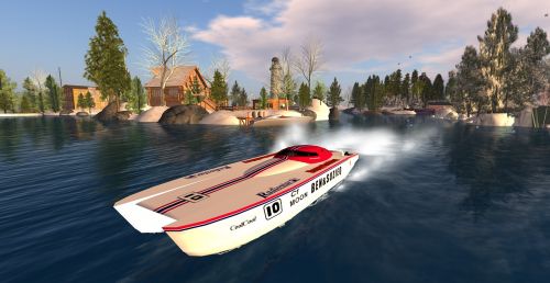 racing boat speedboat boat