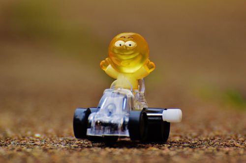 racing car figure funny