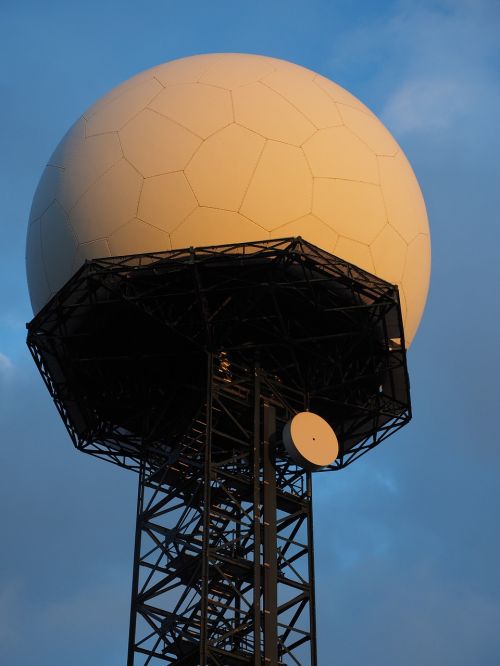 radar equipment balloon-like white