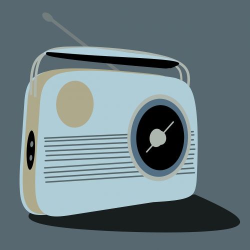 radio retro styled old-fashioned