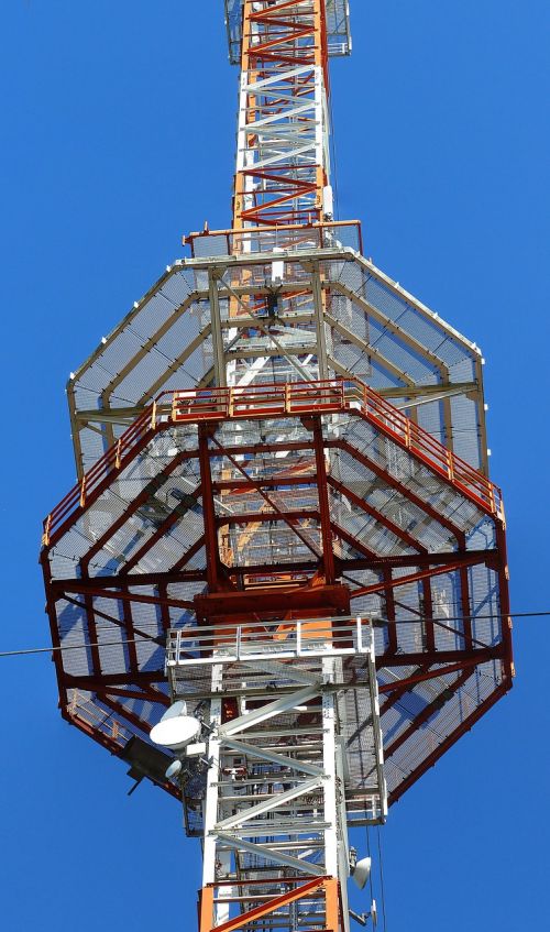 radio mast transmission tower platform