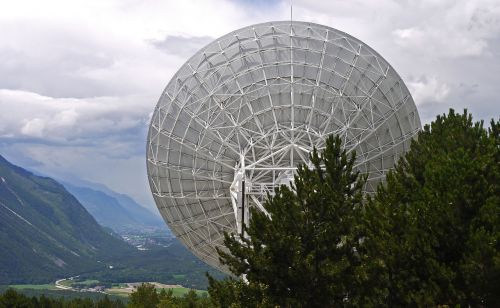 radio telescope satellitenbeoabachtung switzerland
