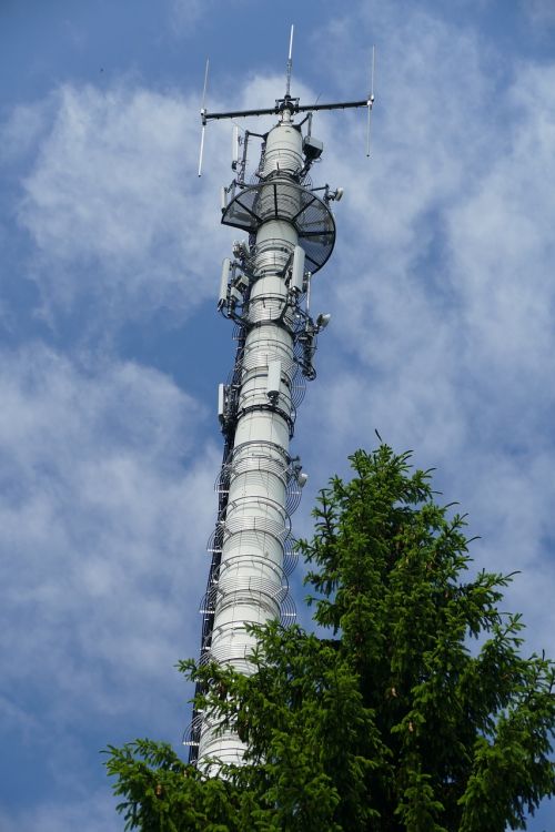 radio tower clouds cloudiness