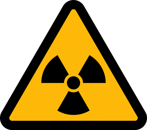 radioactive symbol warning