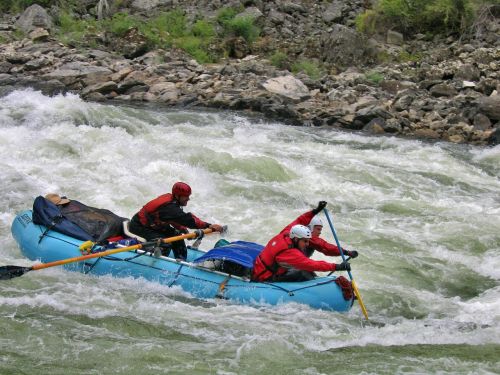 rafting rapids paddle