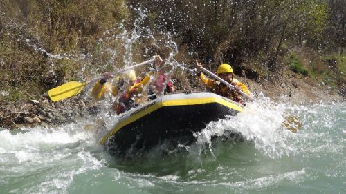 rafting rubber boat river