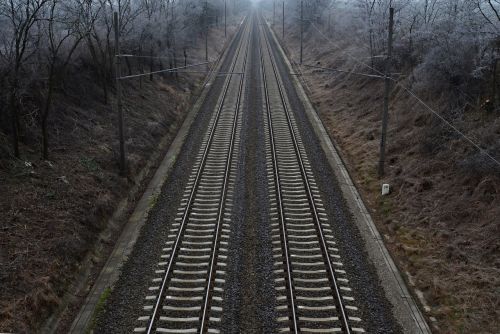 rail winter nature