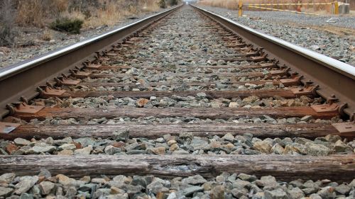 railroad tracks rails trains