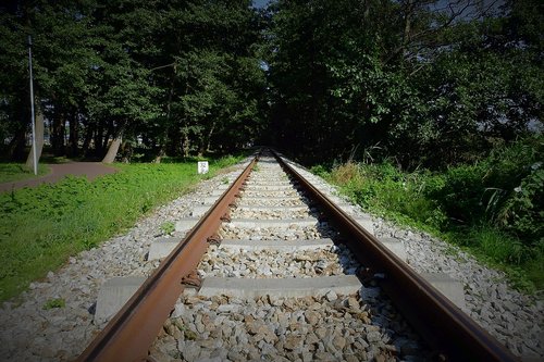 railroad tracks  transport  landscape