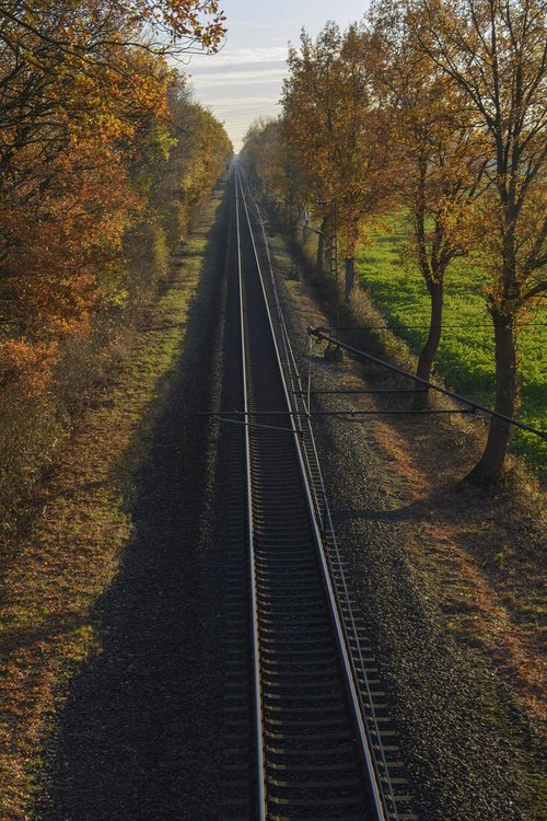 rails  railway line  route
