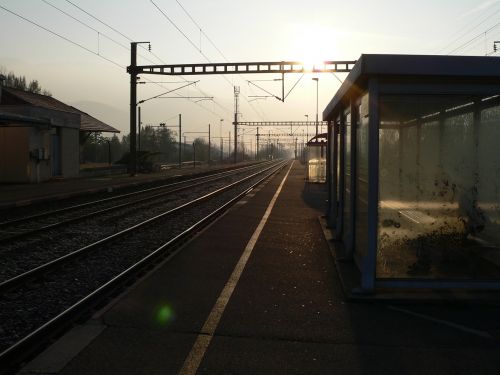 railway station train