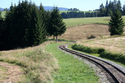 railway priroda rails