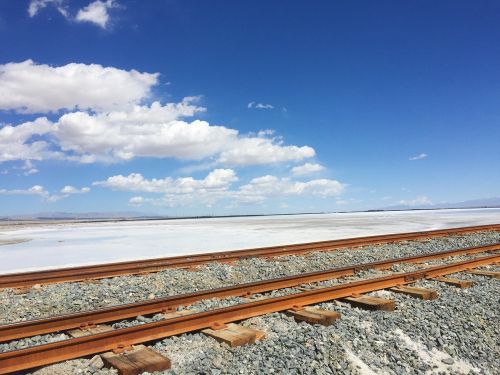 railway qinghai caka salt lake