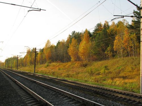 railway rails the way
