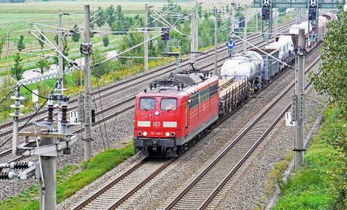 railway oberrhein track viergleisig