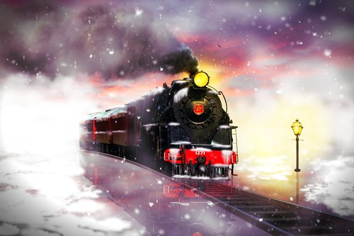 railway  train  winter