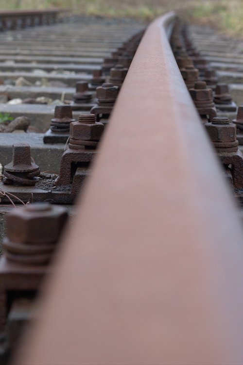 railway  rails  rust