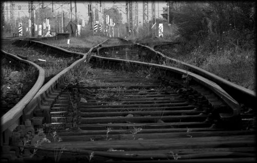railway tracks railroad tracks