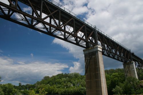 railway bridge railway rails