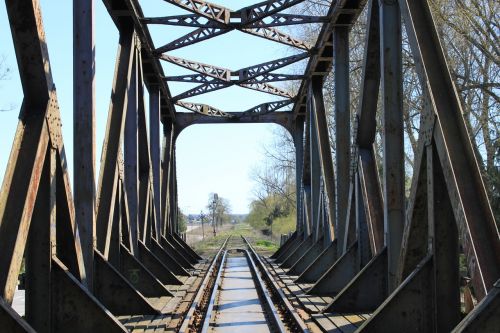 railway bridge masuria poland