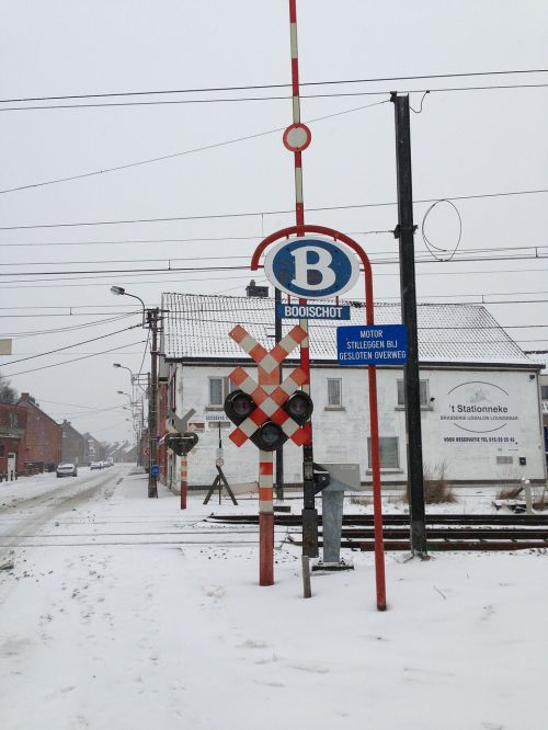 railway crossing booischot belgium