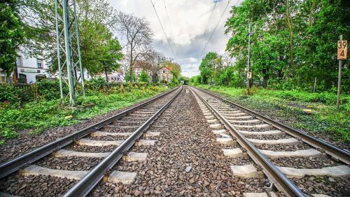 railway line race track railway