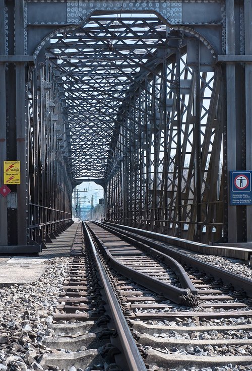 railway line  railway  bridge