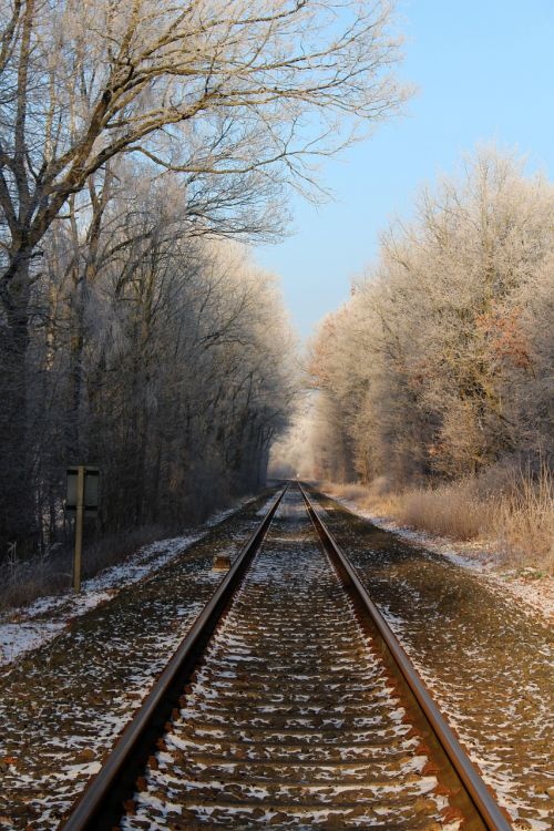 railway rails seemed cold