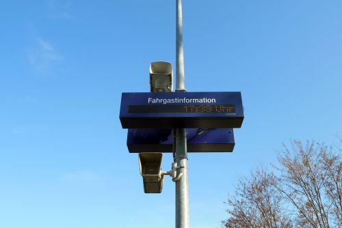 railway station information speakers