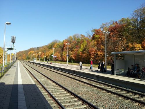 railway station platform railroad track