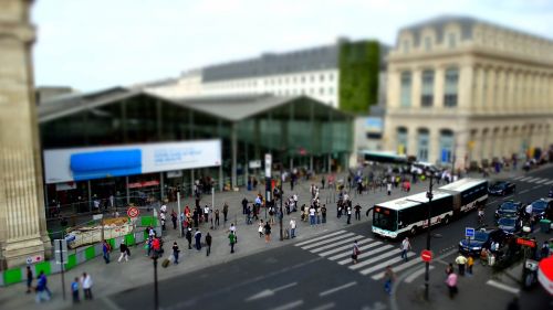 railway station model miniature