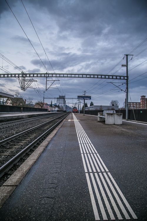 railway station track platform