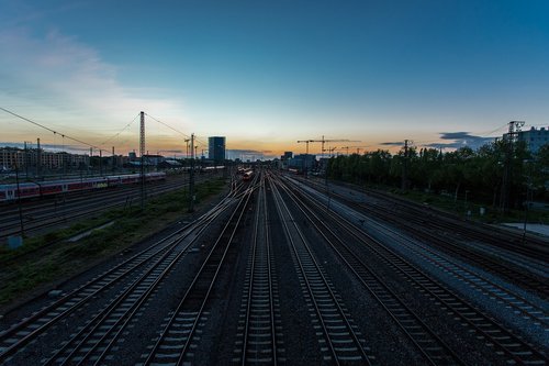 railway station  gleise  trains