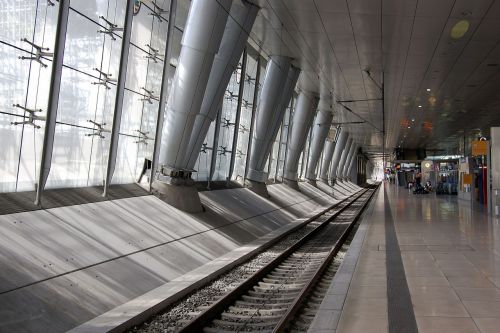 railway station perspective frankfurt