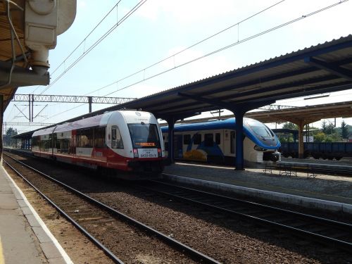 railway station in saw poland