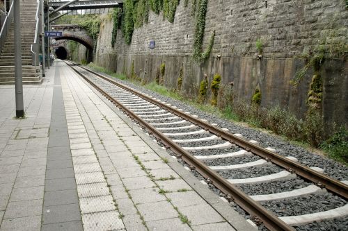 railway station track seemed