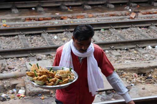 railway station man food