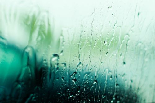 rain blur window
