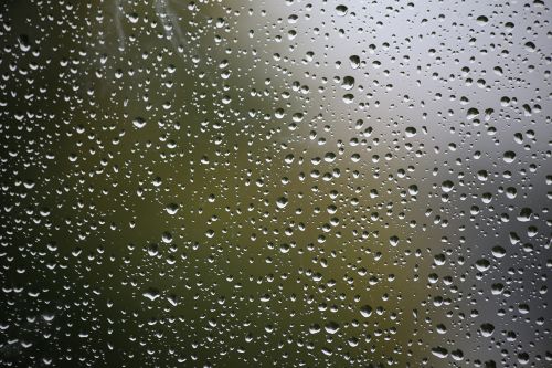 rain autumn window pane