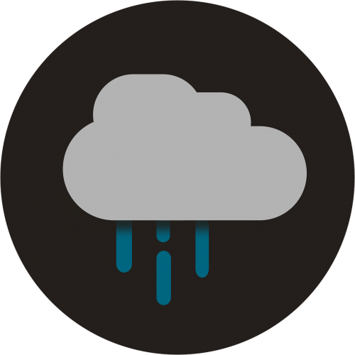 rain icon flat