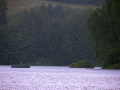 rain boot rowing boat