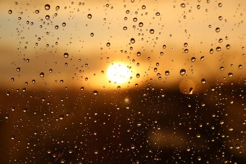 rain  sun  window