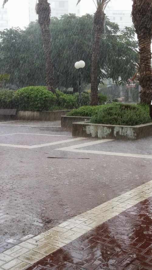 rain tel aviv israel